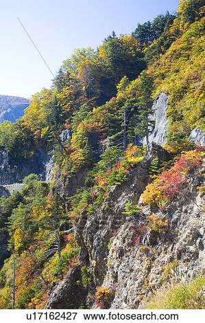 Cliff at Mt. Hakusan, Ishikawa Prefecture, Honshu, Japan View Large Photo Image Stock Photo - Cliff at Mt. Hakusan, Ishikawa Prefecture, Honshu, Japan. Fotosearch