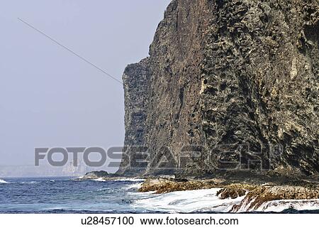 Stock Image - Cliff by Sea. Fotosearch