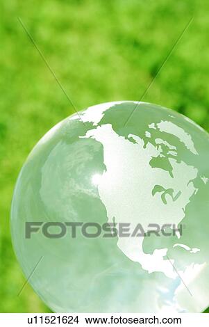 Close-up of glass globe View Large Photo Image Picture - Close-up of glass globe. Fotosearch