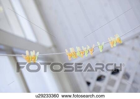 Stock Image - Clothesline. Fotosearch