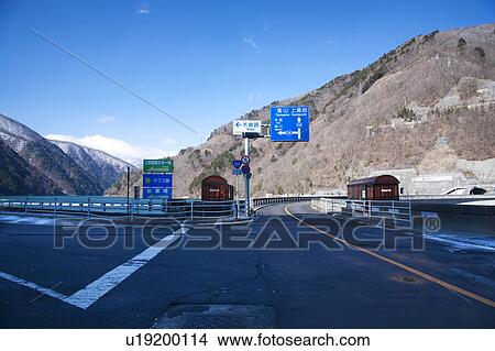 Crossroad and Mountains View Large Photo Image Picture - Crossroad and Mountains. Fotosearch