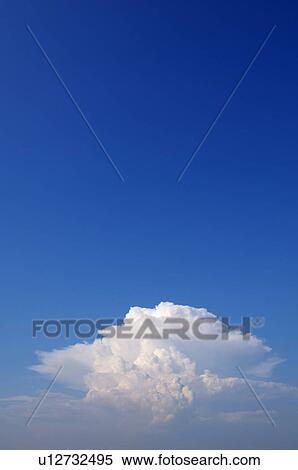 Stock Photography - Cumulonimbus cloud and sky, Kanagawa Prefecture, Honshu, Japan. Fotosearch