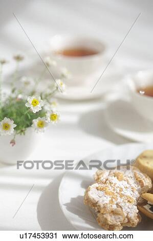 Cup of teas and cookies View Large Photo Image Stock Image - Cup of teas and cookies. Fotosearch