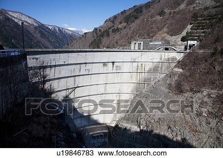 Dam and Mountain View Large Photo Image Stock Image - Dam and Mountain. Fotosearch