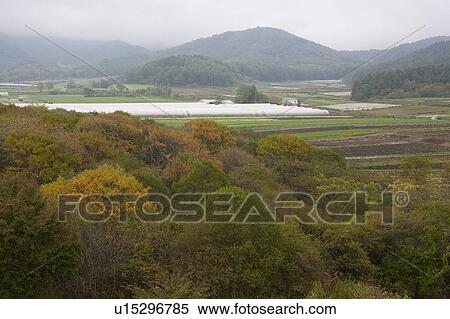 Stock Photography - Fields of Nobeya Plateau. Fotosearch