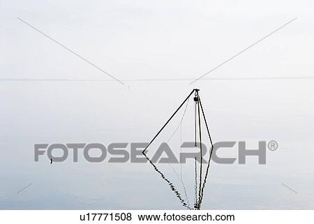 Fishing Equipment in Still Sea View Large Photo Image Stock Photo - Fishing Equipment in Still Sea. Fotosearch