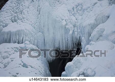 Frozen Waterfall View Large Photo Image Stock Image - Frozen Waterfall. Fotosearch