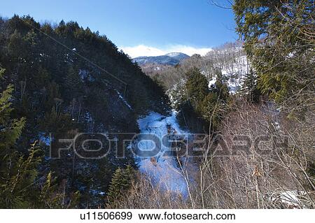 Stock Photo - Frozen Waterfall. Fotosearch