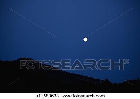 Full Moon Over Mountain View Large Photo Image Stock Image - Full Moon Over Mountain. Fotosearch