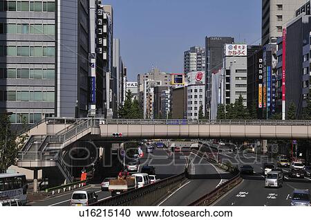 Stock Image - Ginza, Chuo Ward, Tokyo Prefecture, Honshu, Japan. Fotosearch