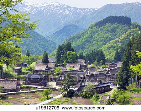 Stock Photography - Gokayama, Toyama Prefecture, Honshu, Japan. Fotosearch