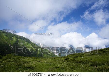 Picture - Hakuba Sanzan, Nagano Prefecture, Honshu, Japan. Fotosearch