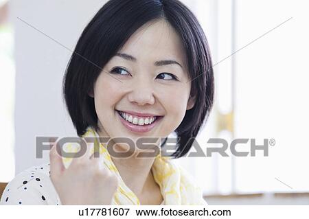 Happy Young Woman View Large Photo Image Stock Photo - Happy Young Woman. Fotosearch