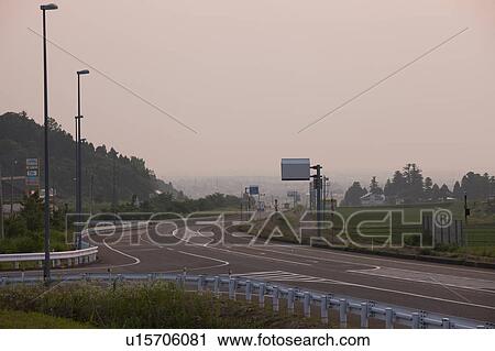 Stock Image - Japan National Route 18, Niigata Prefecture, Honshu, Japan. Fotosearch