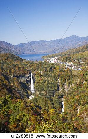 Kegon-no-taki waterfall and Lake Chuzenji, Tochigi Prefecture, Honshu, Japan View Large Photo Image Stock Photo - Kegon-no-taki waterfall and Lake Chuzenji, Tochigi Prefecture, Honshu, Japan. Fotosearch