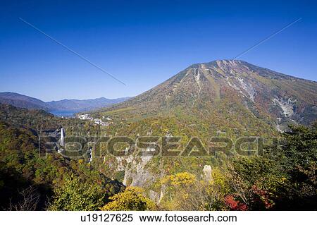 Stock Photography - Kegon-no-taki waterfall and Lake Chuzenji, Tochigi Prefecture, Honshu, Japan. Fotosearch