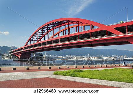 Kobe Ohashi Bridge and Kobe port, Hyogo Prefecture, Honshu, Japan View Large Photo Image Stock Photo - Kobe Ohashi Bridge and Kobe port, Hyogo Prefecture, Honshu, Japan. Fotosearch