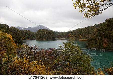 Lake in Autumn View Large Photo Image Stock Photo - Lake in Autumn. Fotosearch