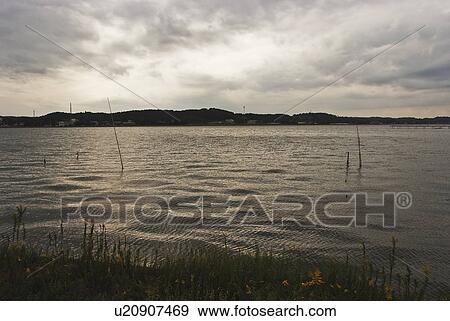 Lake in Kasumigaura View Large Photo Image Stock Photo - Lake in Kasumigaura. Fotosearch