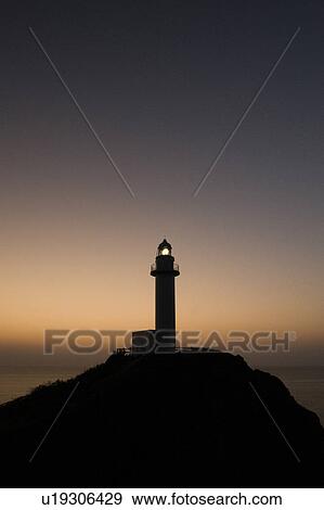 Lighthouse at dusk, Okinawa Prefecture, Japan View Large Photo Image Stock Photo - Lighthouse at dusk, Okinawa Prefecture, Japan. Fotosearch