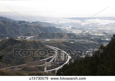 Stock Photo - Loop Bridge and Cityscape in the Bay. Fotosearch