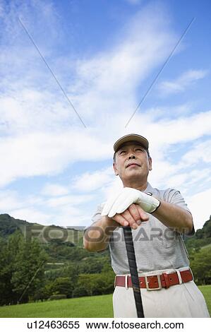 Mature Man Playing Golf View Large Photo Image Stock Photography - Mature Man Playing Golf. Fotosearch