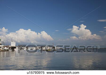 Stock Photography - Mikuni harbor, Fukui Prefecture, Honshu, Japan. Fotosearch