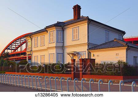 Minato Ijinkan (Western-style Houses) at dusk, Kobe city, Hyogo Prefecture, Honshu, Japan View Large Photo Image Stock Photography - Minato Ijinkan (Western-style Houses) at dusk, Kobe city, Hyogo Prefecture, Honshu, Japan. Fotosearch