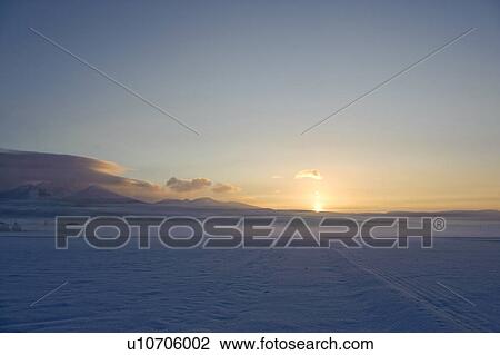 Stock Image - Morning Snow-Covered Landscape. Fotosearch