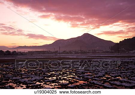 Mt. Hino at dawn, Fukui Prefecture, Honshu, Japan View Large Photo Image Stock Photography - Mt. Hino at dawn, Fukui Prefecture, Honshu, Japan. Fotosearch