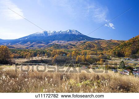 Mt. Ontake and Kaida Highland in autumn, Nagano Prefecture, Honshu, Japan View Large Photo Image Stock Image - Mt. Ontake and Kaida Highland in autumn, Nagano Prefecture, Honshu, Japan. Fotosearch