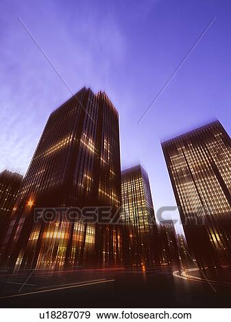 Stock Photo - Office buildings, Chiyoda Ward, Tokyo Prefecture, Honshu, Japan. Fotosearch