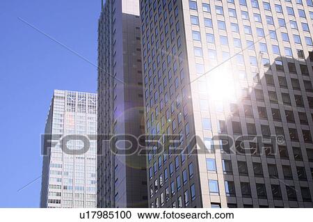 Stock Image - Office buildings in Otemachi, Tokyo Prefecture, Honshu, Japan. Fotosearch
