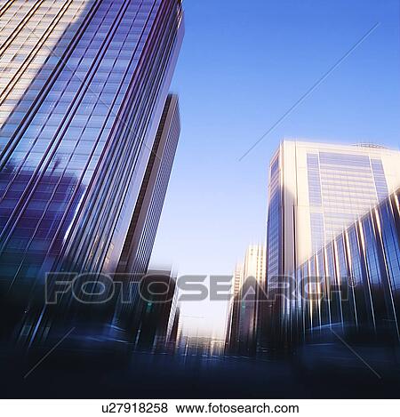 Stock Photo - Office buildings, low angle view, Chiyoda Ward, Tokyo Prefecture, Honshu, Japan. Fotosearch
