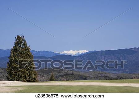 Open Field and Snow Capped Mountain in the Background View Large Photo Image Stock Photography - Open Field and Snow Capped Mountain in the Background. Fotosearch