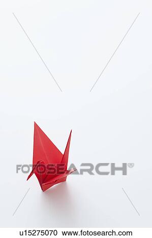 Stock Image - Paper Crane Origami. Fotosearch