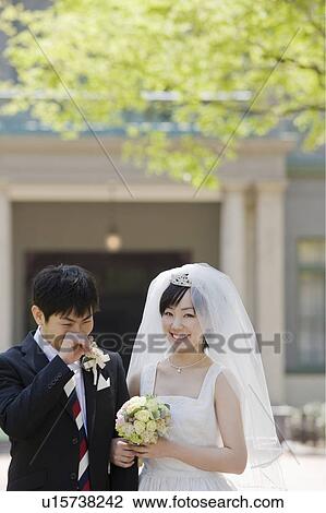 Portrait of Newlywed Couple View Large Photo Image Stock Image - Portrait of Newlywed Couple. Fotosearch