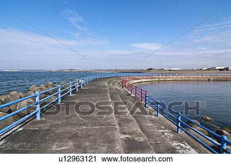 Promenade at Waterfront View Large Photo Image Stock Image - Promenade at Waterfront. Fotosearch