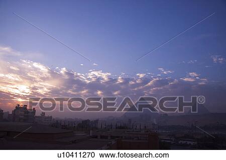 Pyramids at dawn, Giza, Egypt View Large Photo Image Stock Image - Pyramids at dawn, Giza, Egypt. Fotosearch