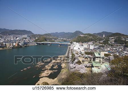 River and Townscape View Large Photo Image Stock Photography - River and Townscape. Fotosearch