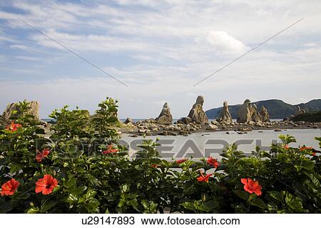 Rock formations, Wakayama Prefecture, Honshu, Japan View Large Photo Image Stock Image - Rock formations, Wakayama Prefecture, Honshu, Japan. Fotosearch