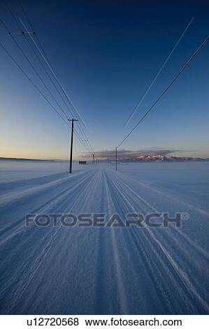 Rural Road in Winter View Large Photo Image Stock Photo - Rural Road in Winter. Fotosearch
