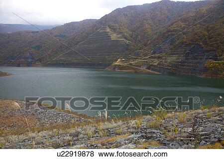 Sagurigawa Dam View Large Photo Image Stock Photo - Sagurigawa Dam. Fotosearch