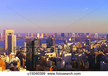 Stock Photo - Scenery of Downtown Tokyo. Fotosearch