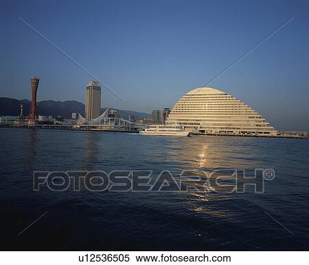 Stock Photography - Scenery of Kobe Harbor . Fotosearch