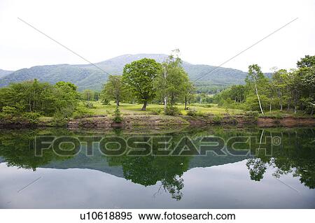 Shimizugaike pond, Niigata Prefecture, Honshu, Japan View Large Photo Image Stock Photography - Shimizugaike pond, Niigata Prefecture, Honshu, Japan. Fotosearch
