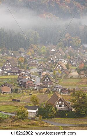 Shirakawago in autumn, Shirakawa Village, Gifu Prefecture, Honshu, Japan View Large Photo Image Stock Image - Shirakawago in autumn, Shirakawa Village, Gifu Prefecture, Honshu, Japan. Fotosearch