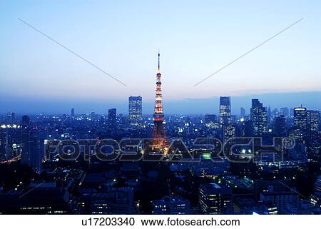 Skyline of Minato Ward at dusk, Tokyo Prefecture, Honshu, Japan View Large Photo Image Stock Image - Skyline of Minato Ward at dusk, Tokyo Prefecture, Honshu, Japan. Fotosearch