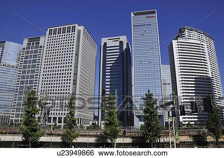 Stock Photograph - Skyline of Shinagawa Ward, Tokyo Prefecture, Honshu, Japan. Fotosearch