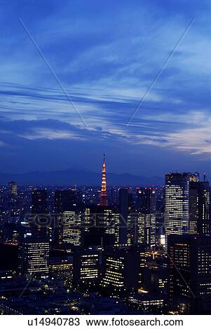 Skyline of Tokyo at night, Tokyo Prefecture, Honshu, Japan View Large Photo Image Stock Image - Skyline of Tokyo at night, Tokyo Prefecture, Honshu, Japan. Fotosearch